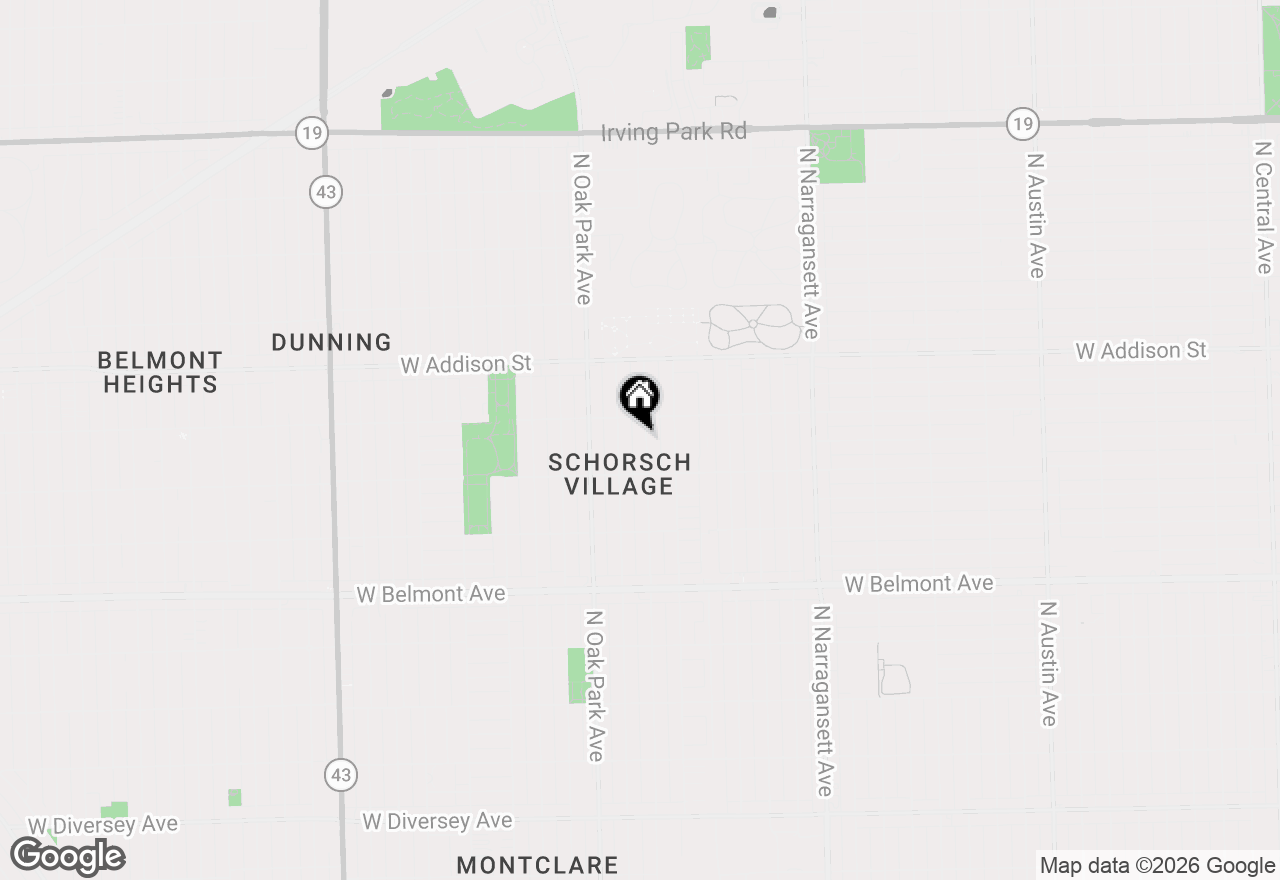 Map of 3436 N Normandy Avenue, Chicago, IL 60634
