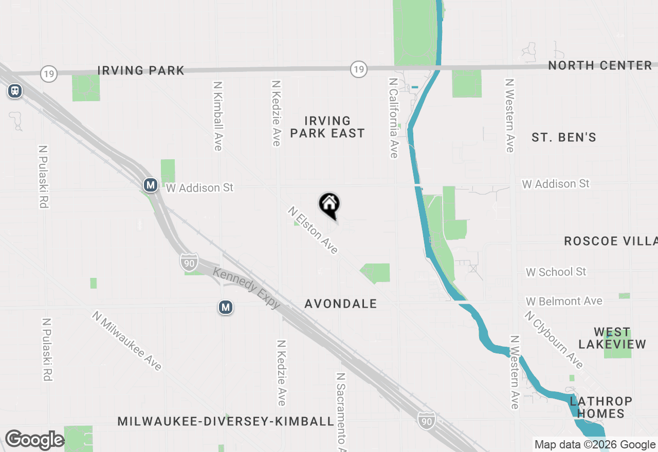 Map of 3024 W Newport Avenue, Chicago, IL 60618