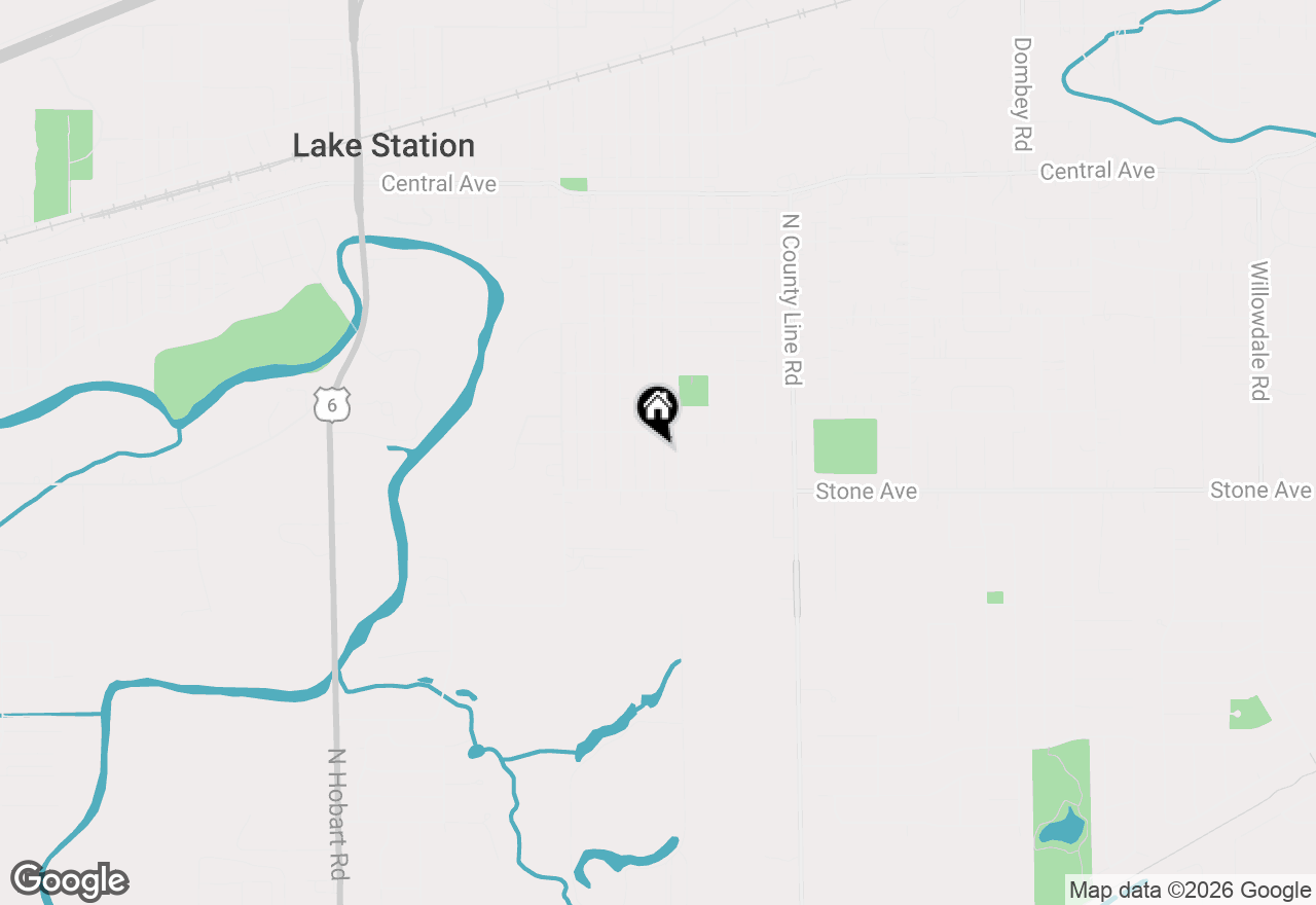 Map of 2821 Vigo Street, Lake Station, IN 46405