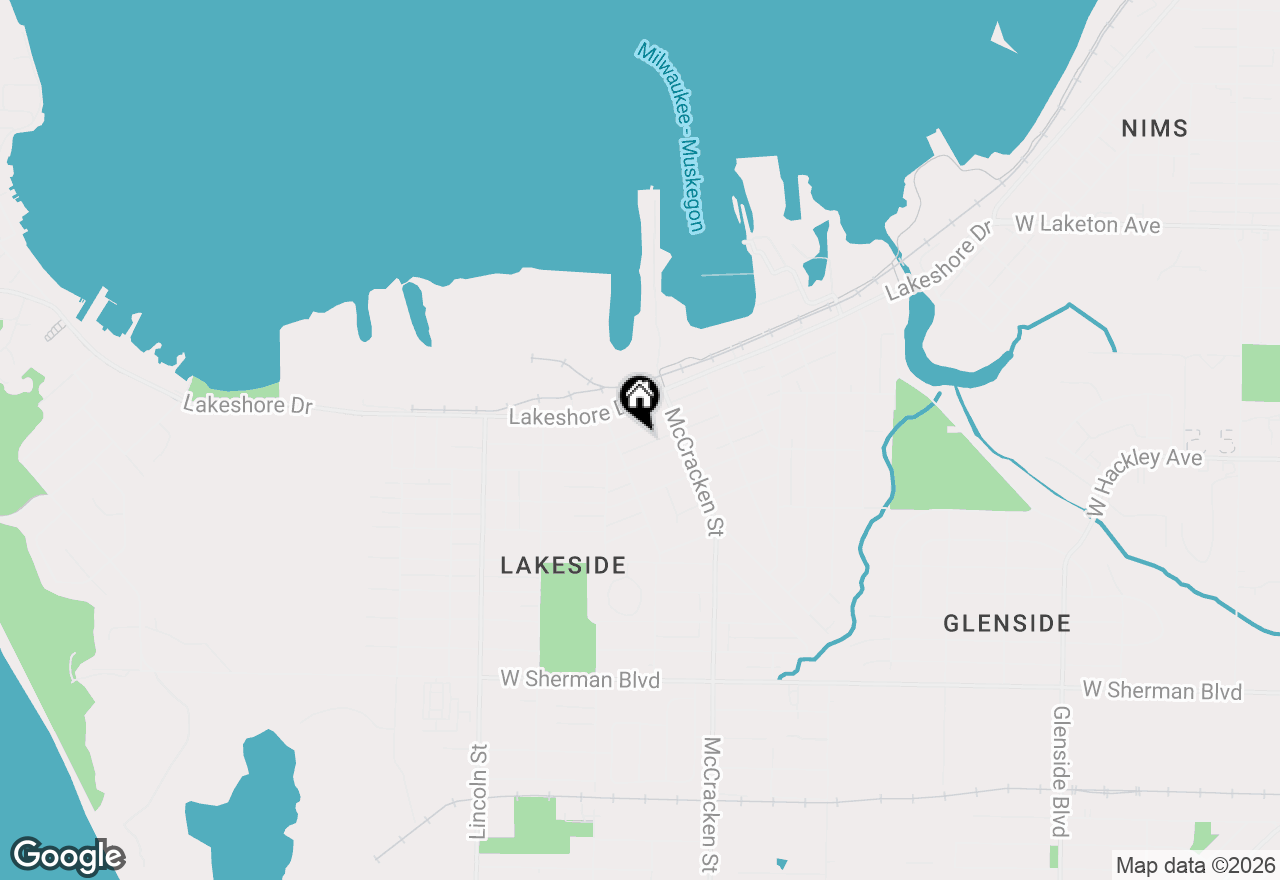 Map of 2141 Harrison Avenue, Muskegon, MI 49441
