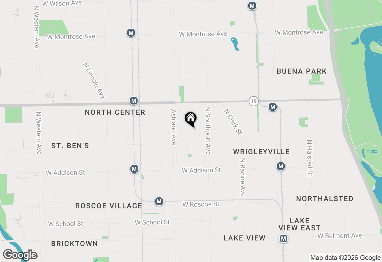 Map of 3817 N Greenview Avenue #1E, Chicago, IL 60613