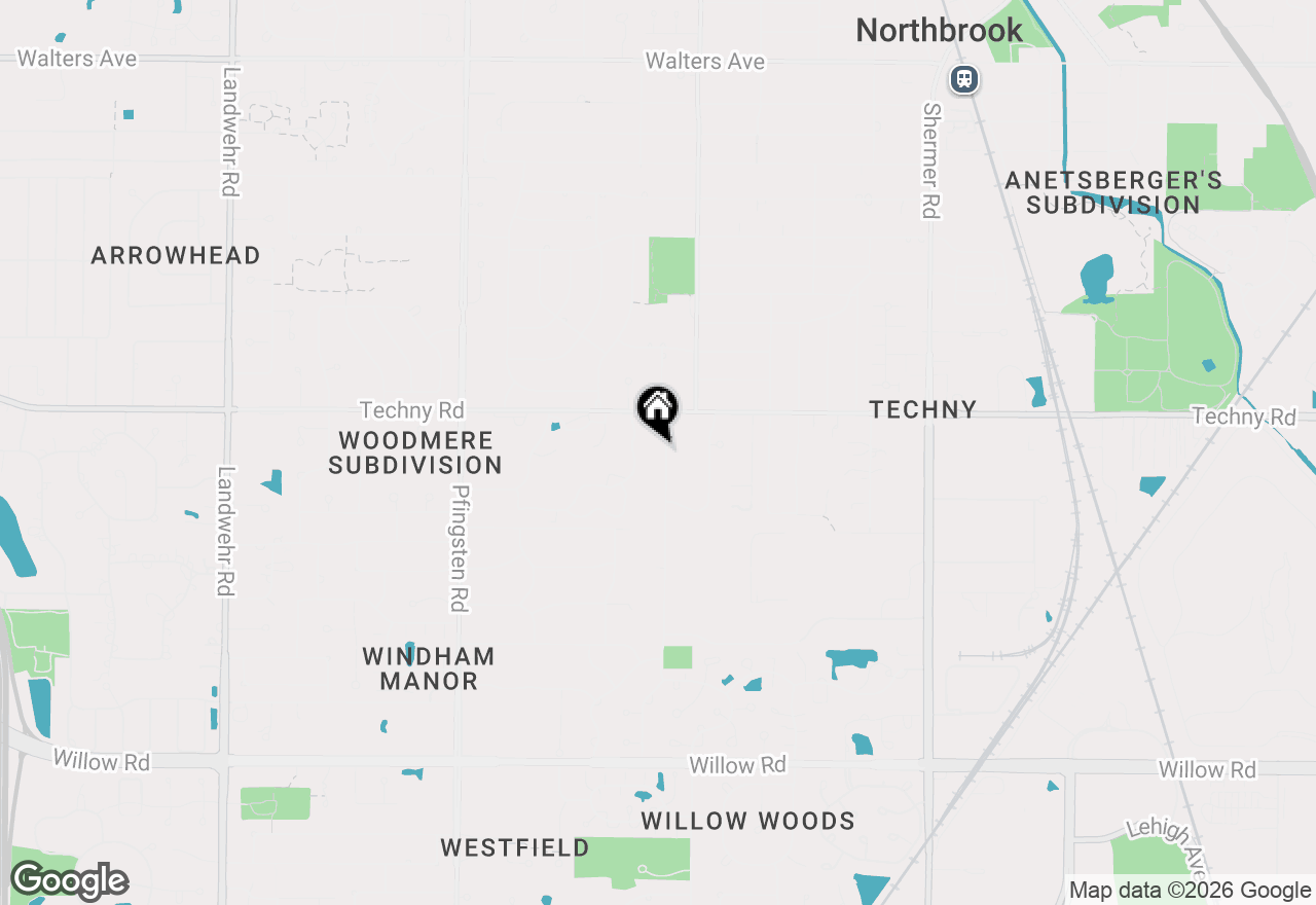 Map of 2074 Greenview Road, Northbrook, IL 60062