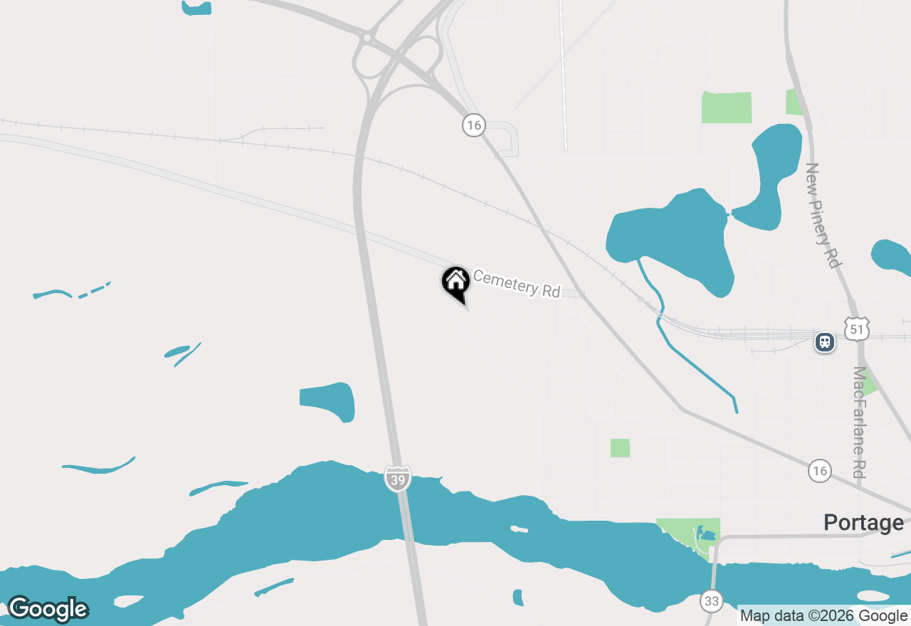 Map of 809 River Street, Portage, WI 53901
