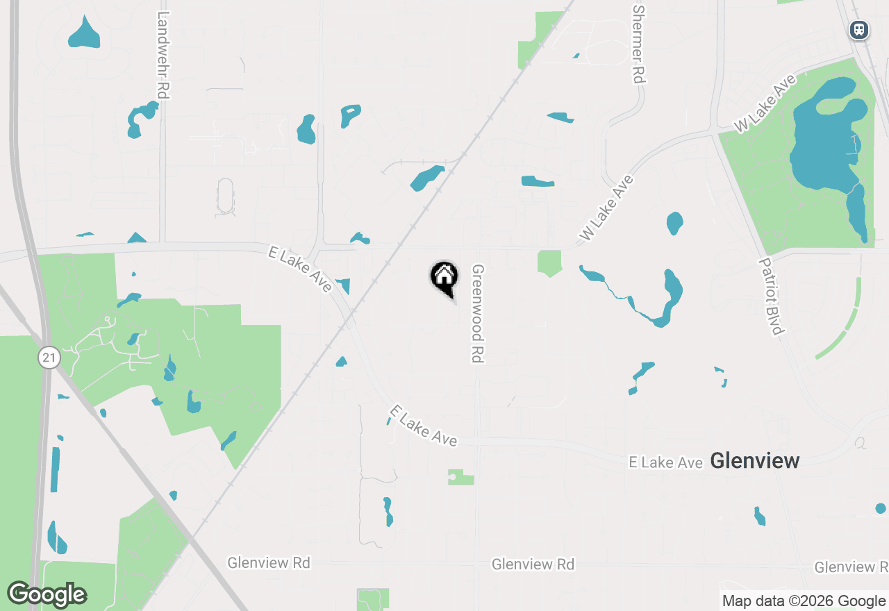 Map of (Address confidential), Glenview, Illinois 60026
