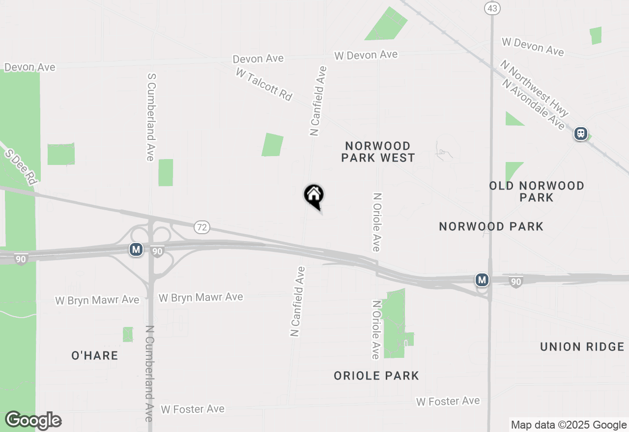 Map of 7811 W Thorndale Avenue, Chicago, IL 60631