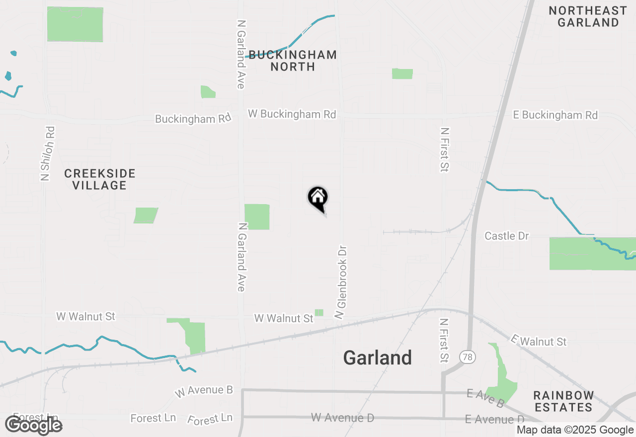 Map of 837 Lilac Drive, Garland, TX 75040