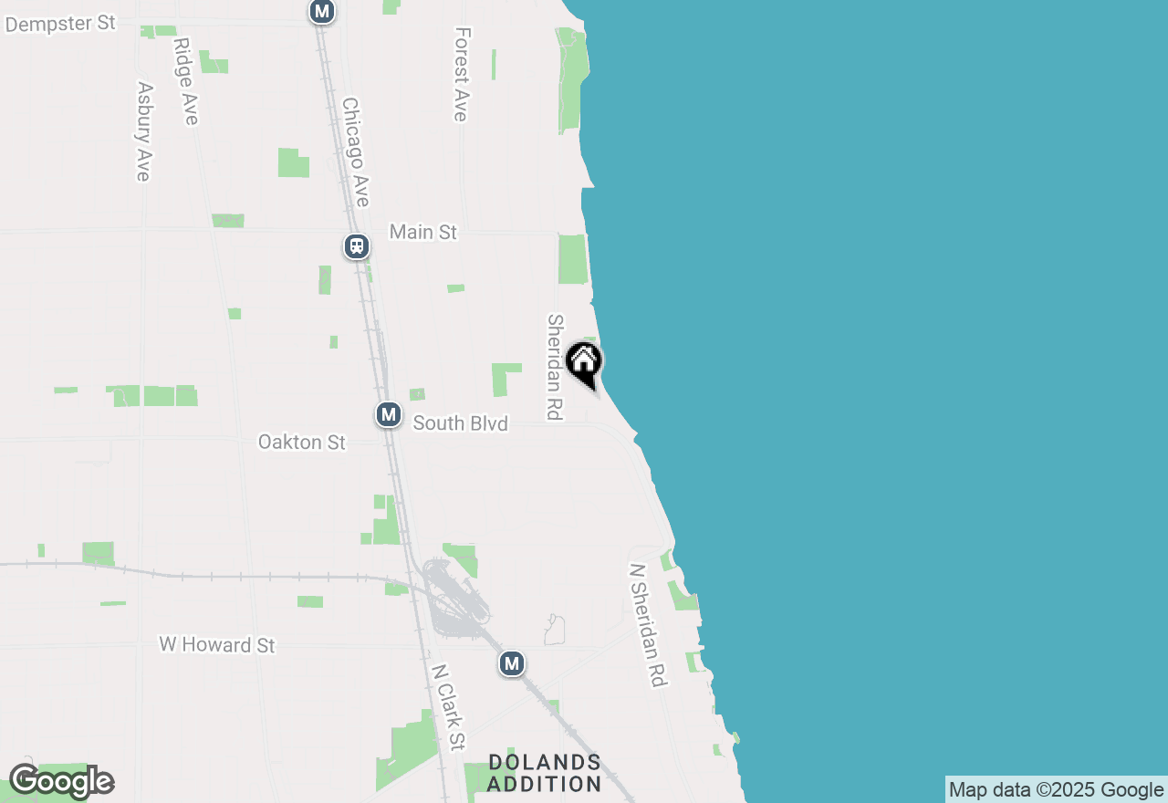 Map of 550 Sheridan Square #204, Evanston, IL 60202