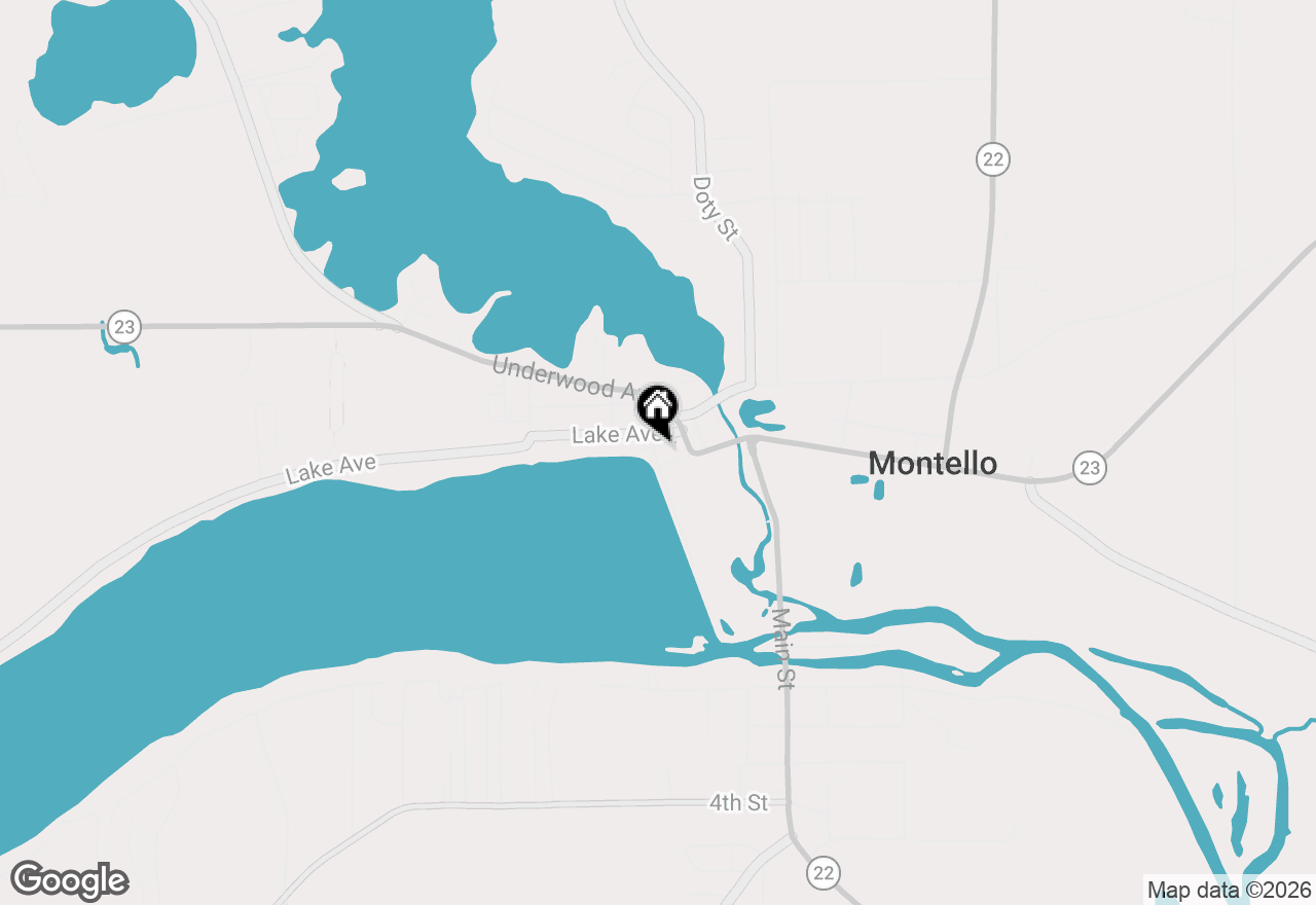 Map of 14 Sunset Drive, Montello, WI 53949
