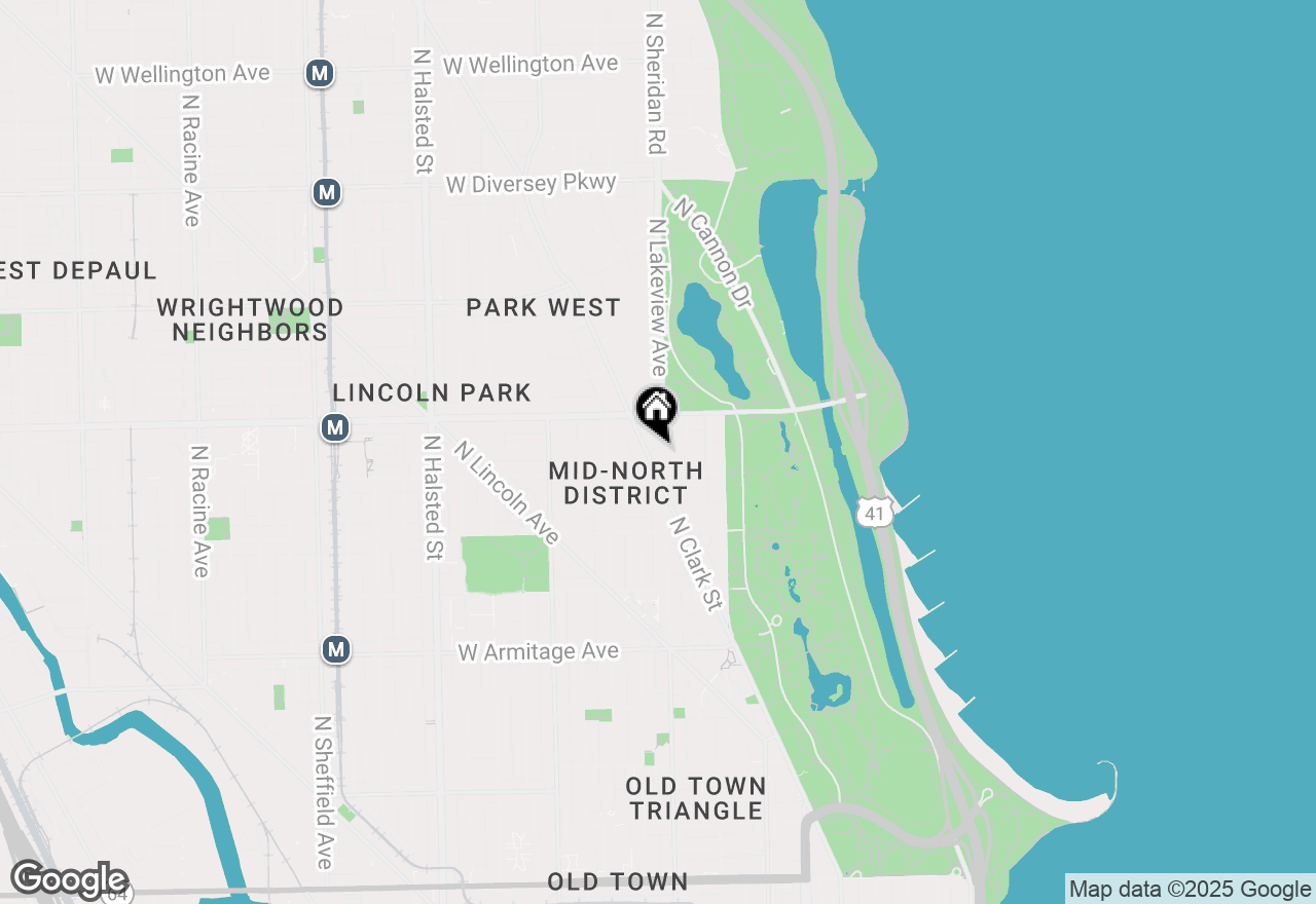 Map of 2317 N Clark Street #209, Chicago, IL 60614