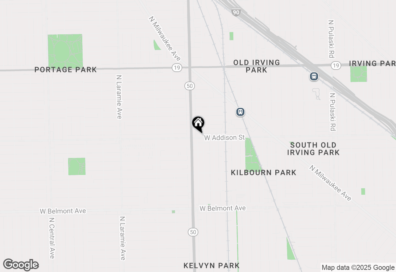 Map of 4740 W Addison Street #02, Chicago, IL 60641