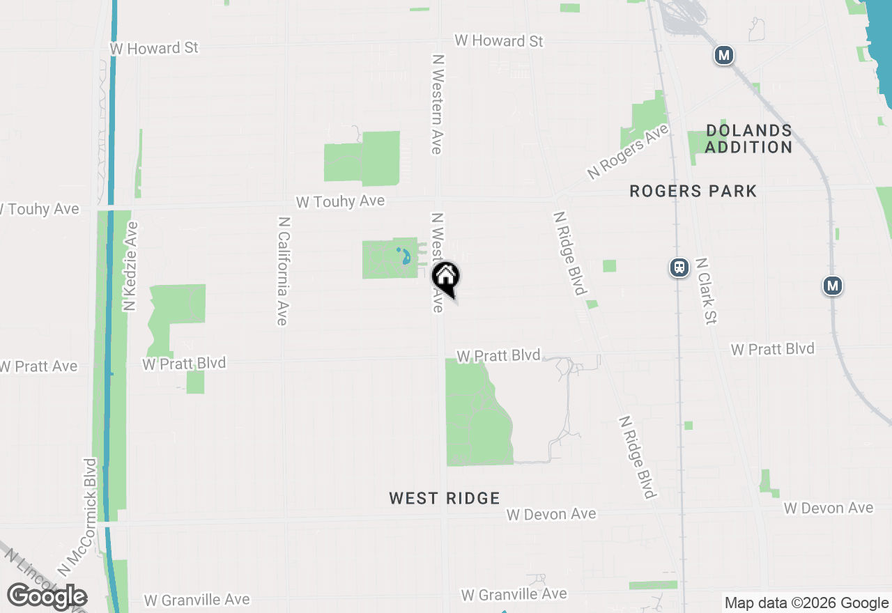 Map of 2338 W Morse Avenue #2A, Chicago, IL 60645