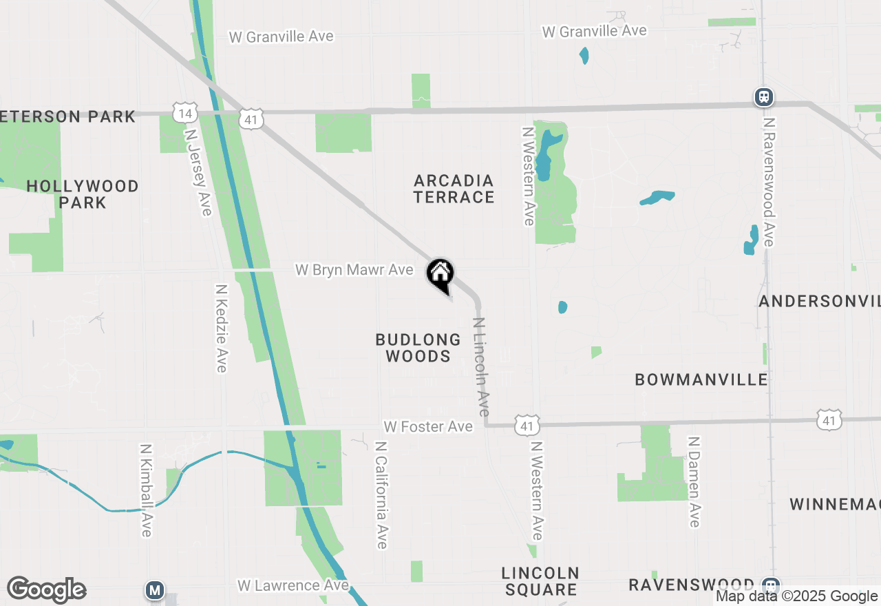 Map of 2620 W Catalpa Avenue #1A, Chicago, IL 60625