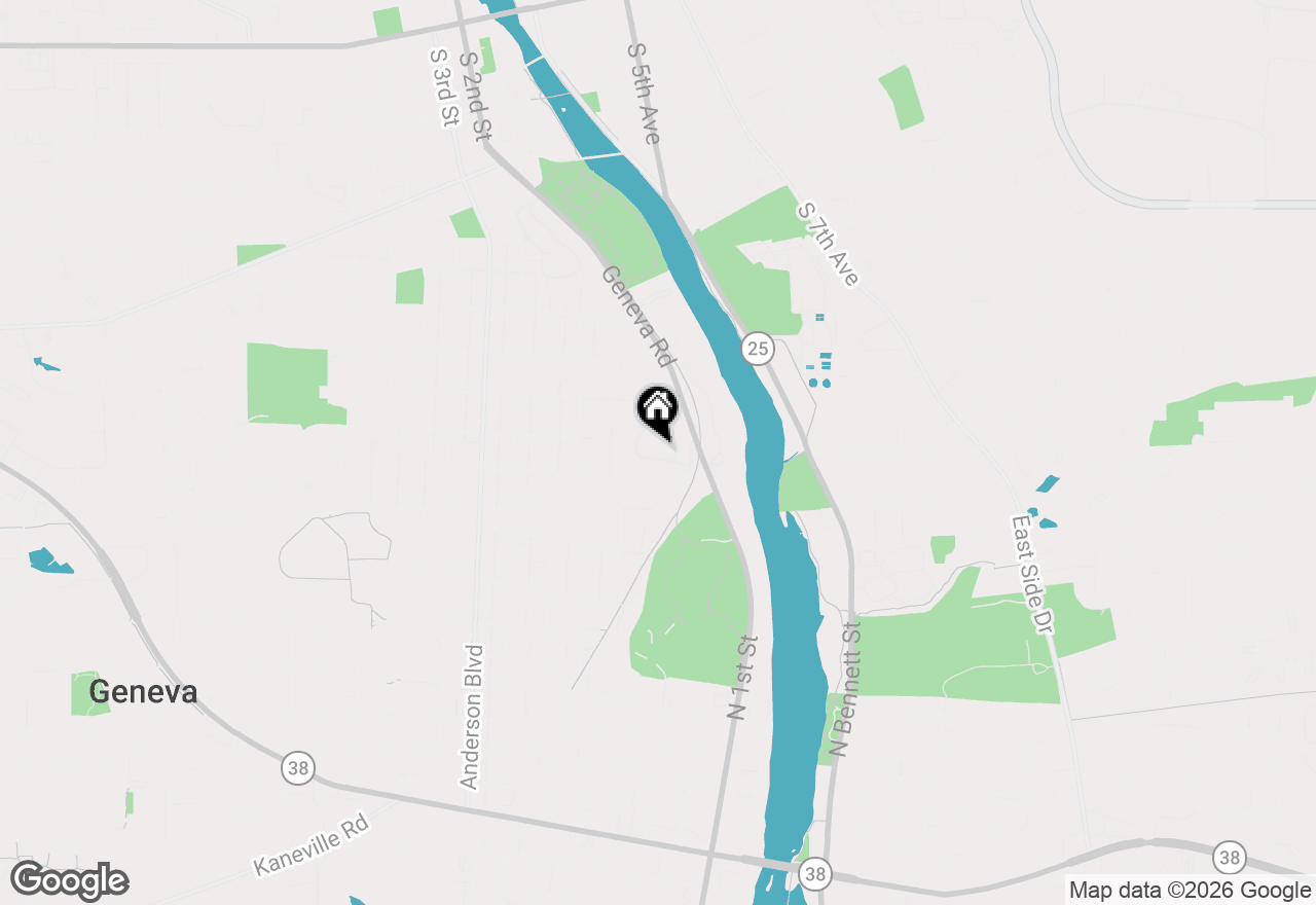 Map of 67 White Oak Circle, St. Charles, IL 60174