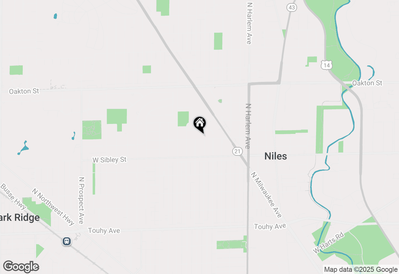 Map of 7448 W Jonquil Terrace, Niles, IL 60714