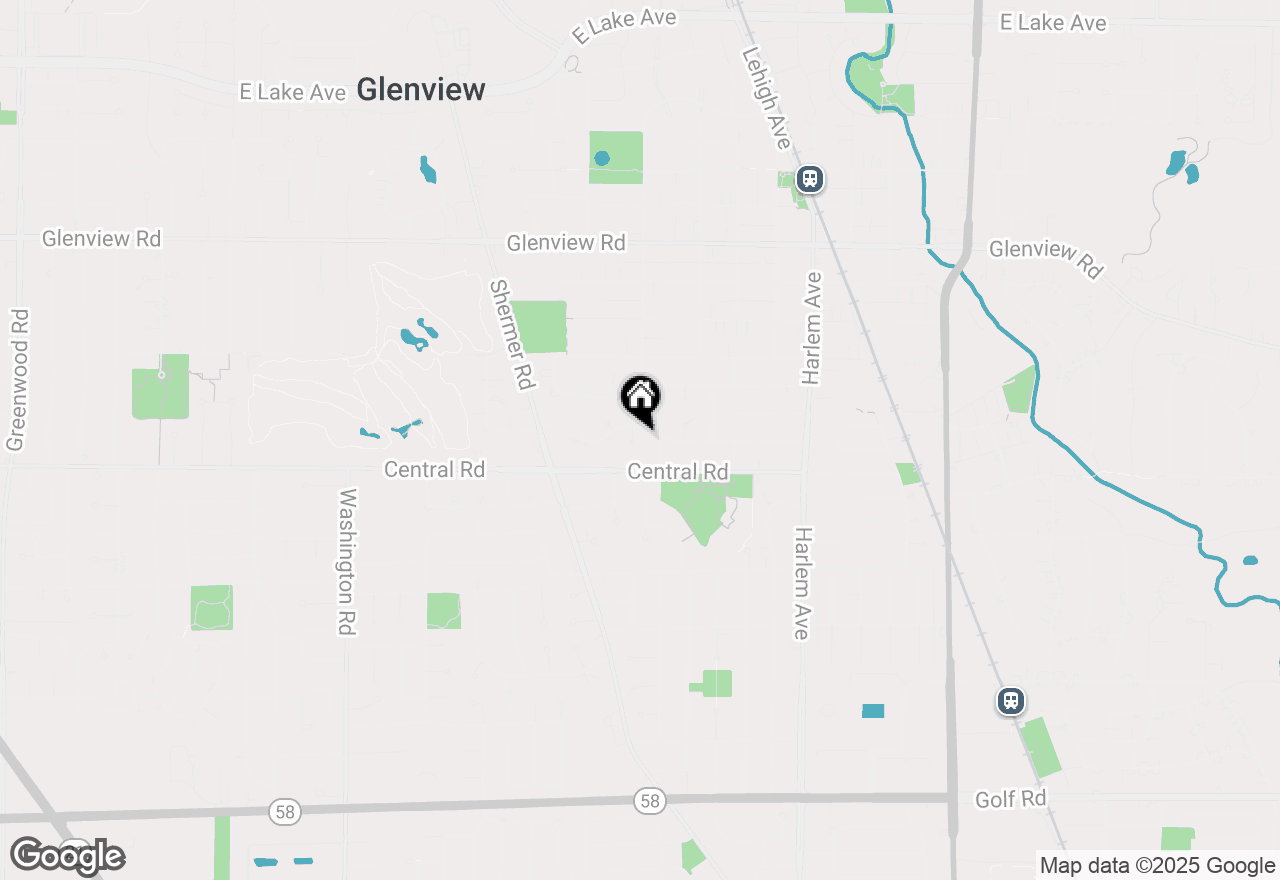 Map of (Address confidential), Glenview, Illinois 60025