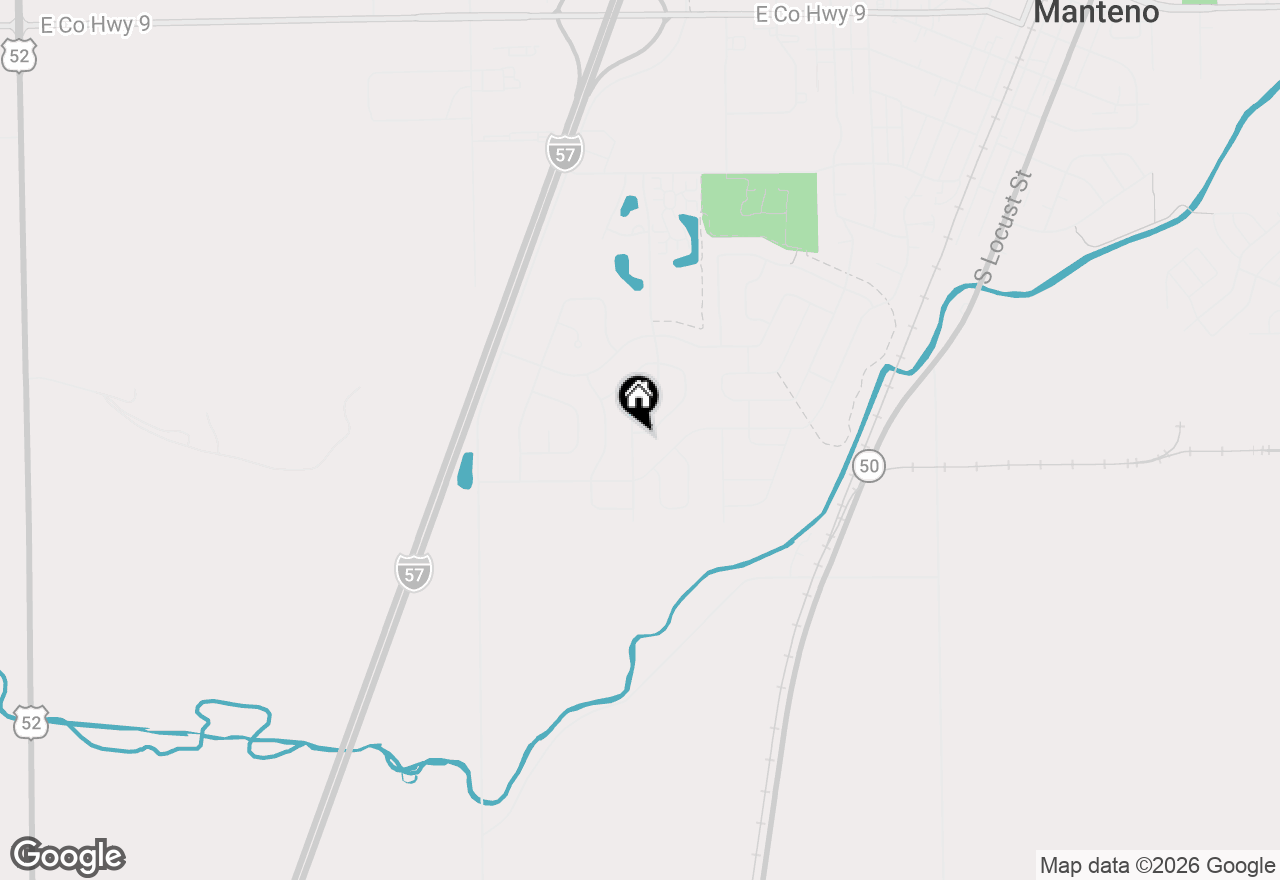 Map of 1212 Southcreek Drive, Manteno, IL 60950