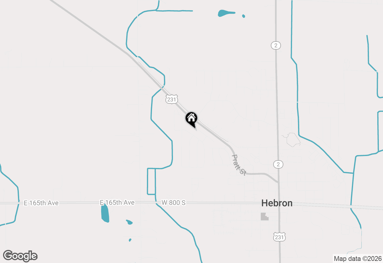 Map of 435 Fry Street, Hebron, IN 46341
