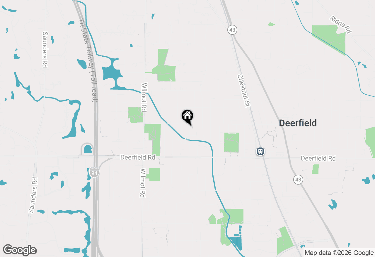 Map of 938 Hemlock Street, Deerfield, IL 60015