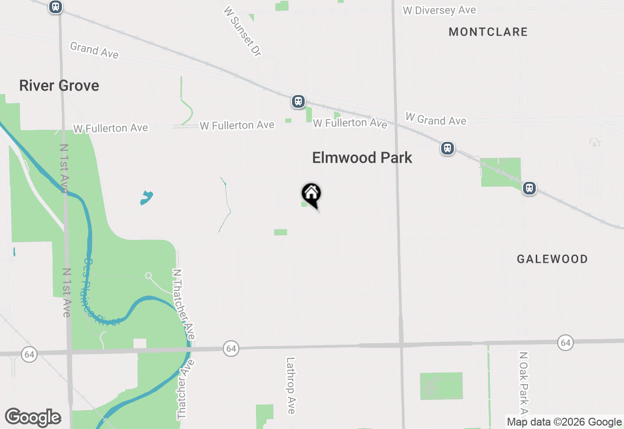 Map of 2034 N 75th Avenue, Elmwood Park, IL 60707