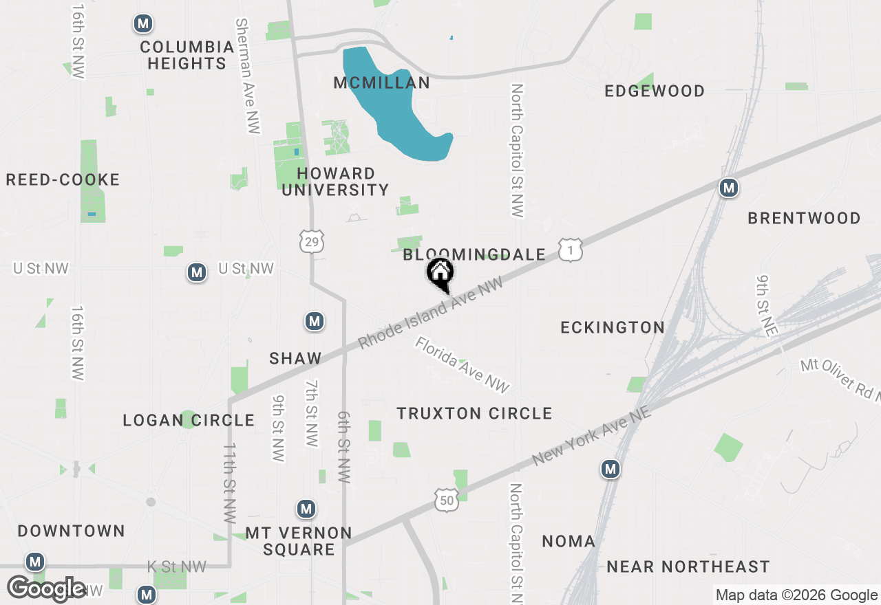 Map of 147 Rhode Island Avenue Nw, Washington, DC 20001