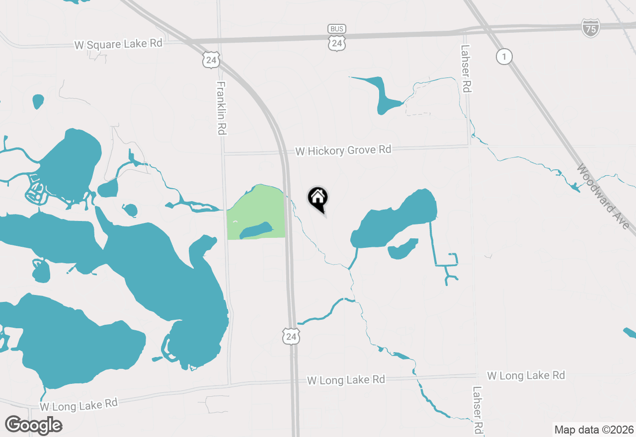Map of 3289 Devon Brook Drive, Bloomfield Hills, MI 48302