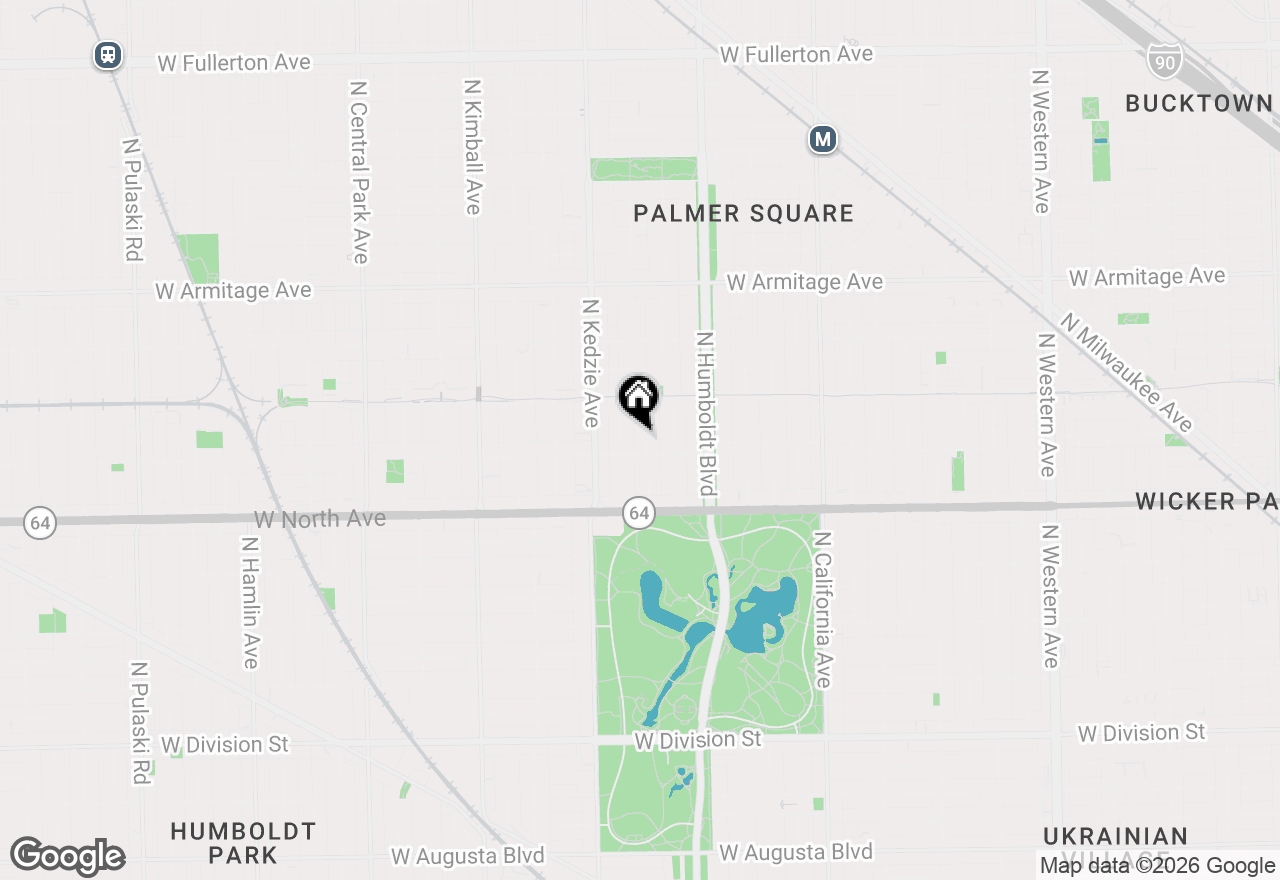 Map of 1712 N Albany Avenue #1, Chicago, IL 60647