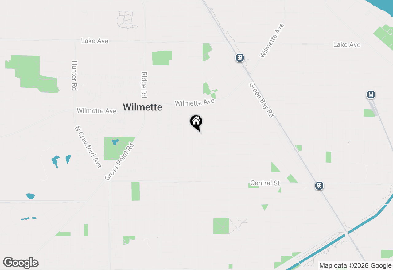 Map of 1512 Isabella Street, Wilmette, IL 60091