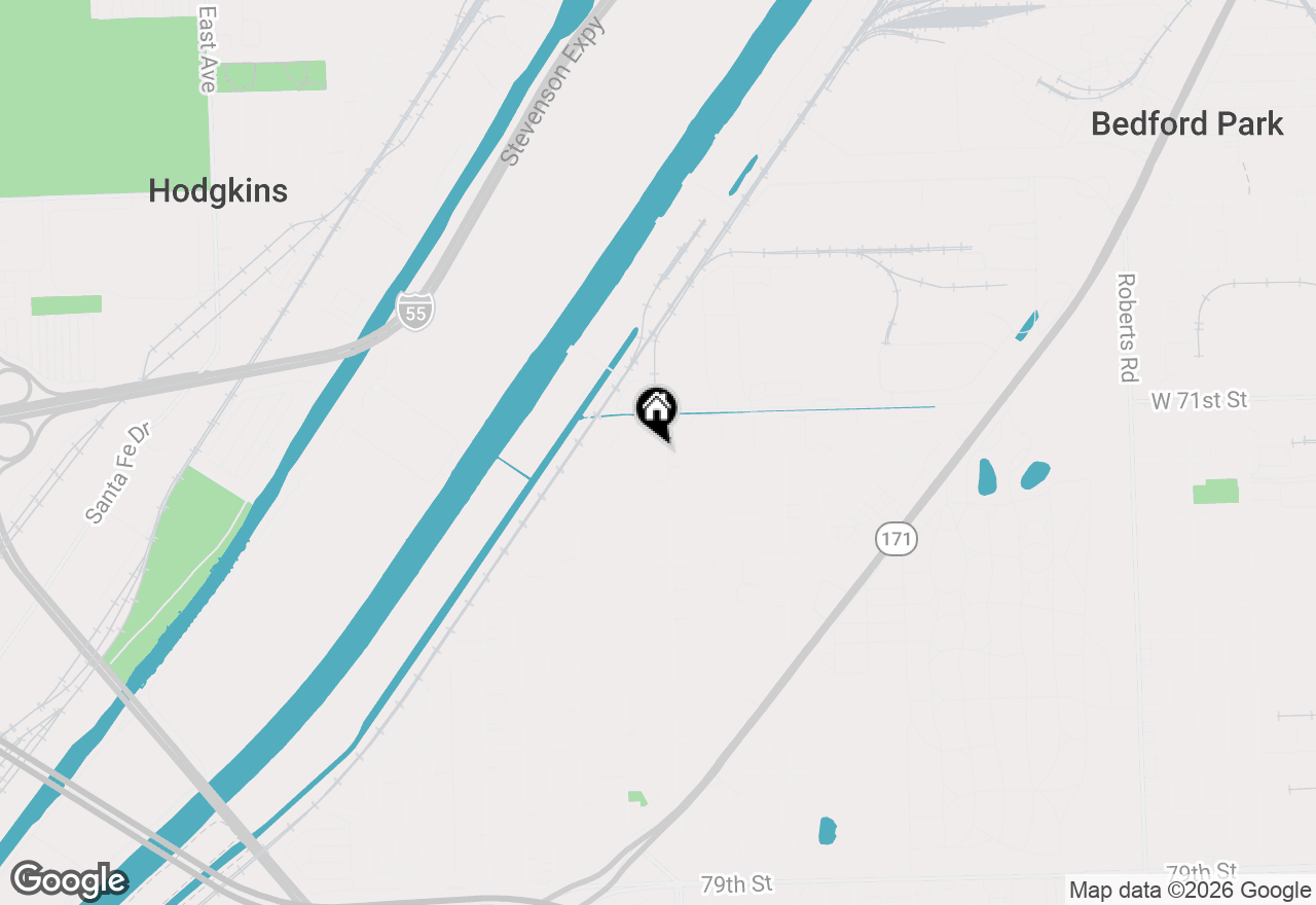 Map of 7128 S Cork Avenue, Justice, IL 60458