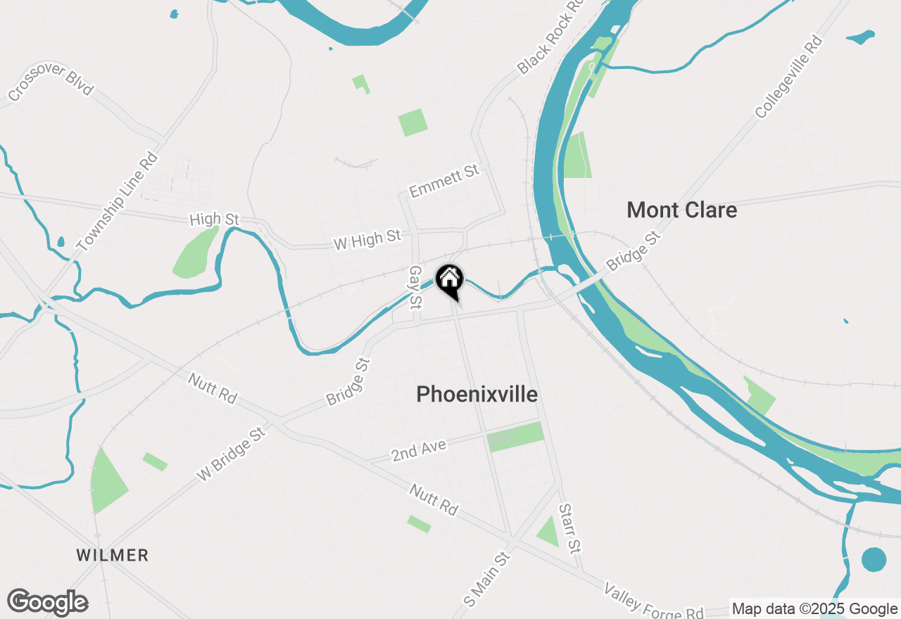 Map of 10 N Main Street, Phoenixville, PA 19460
