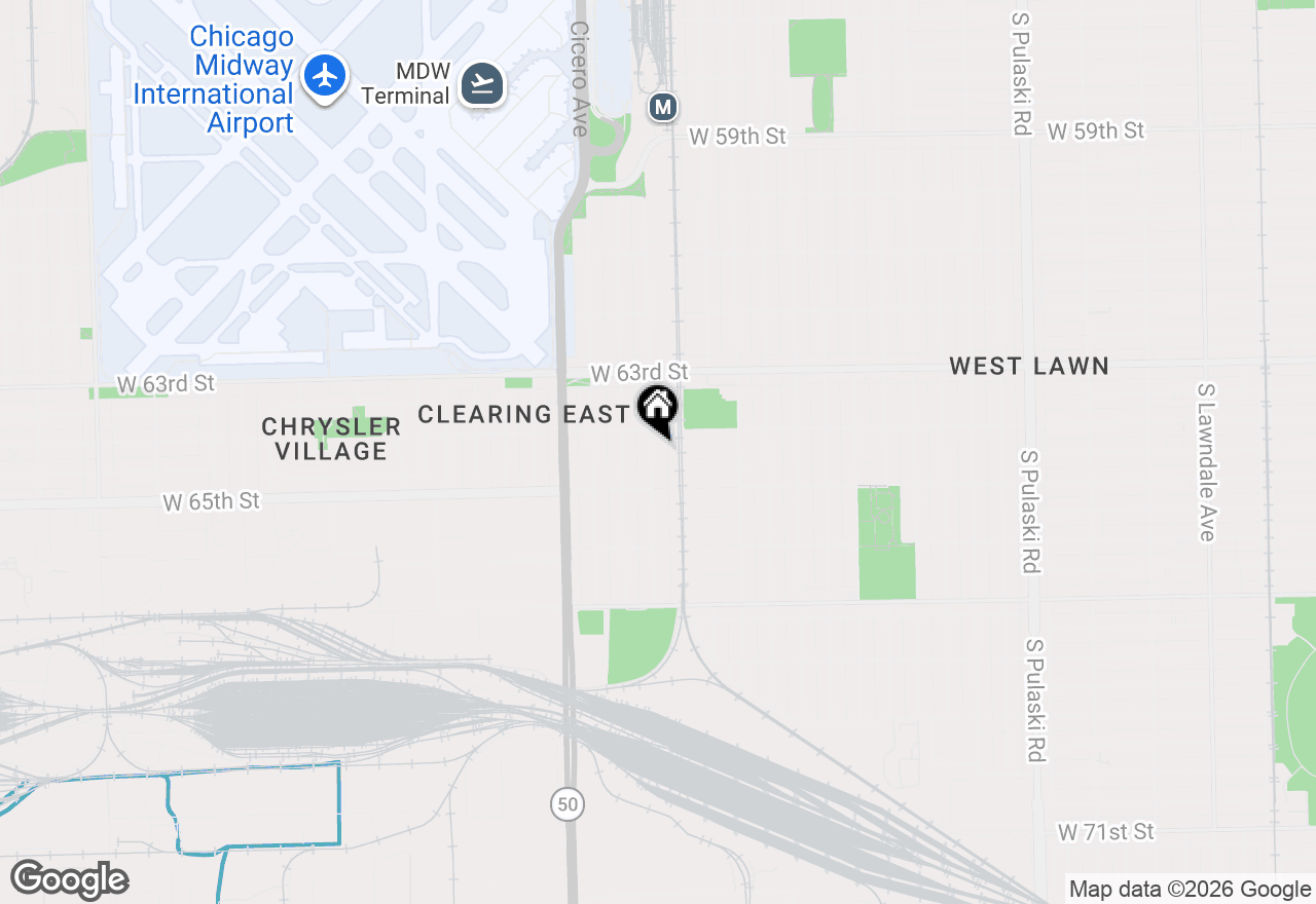 Map of 6421 S Knox Avenue, Chicago, IL 60629