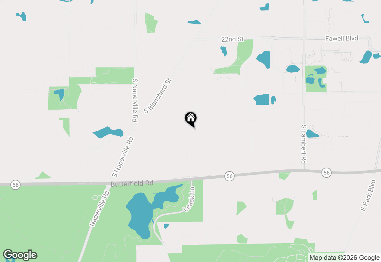 Map of 81 Kensington Circle #105, Wheaton, IL 60189