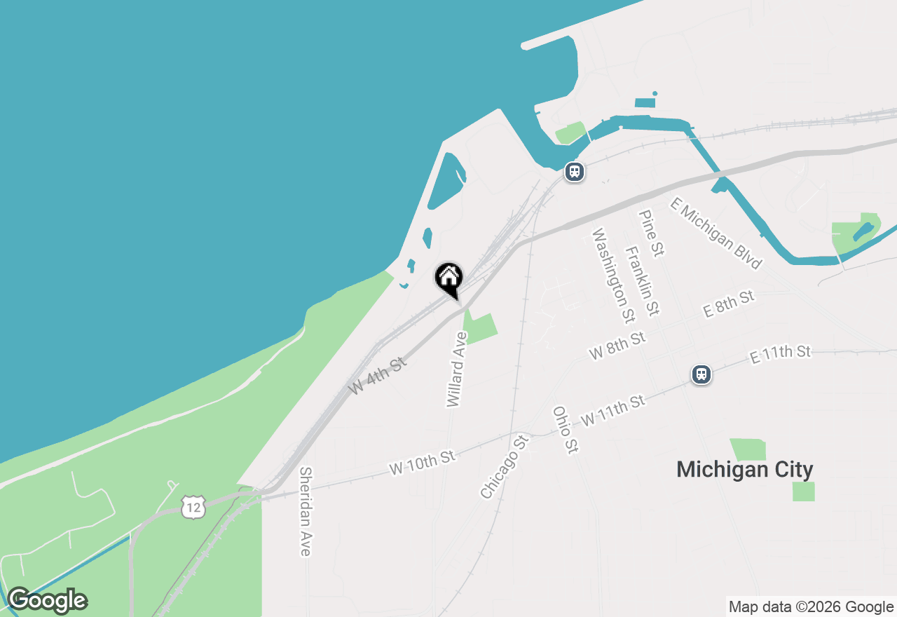 Map of 711 W 4th Street, Michigan City, IN 46360