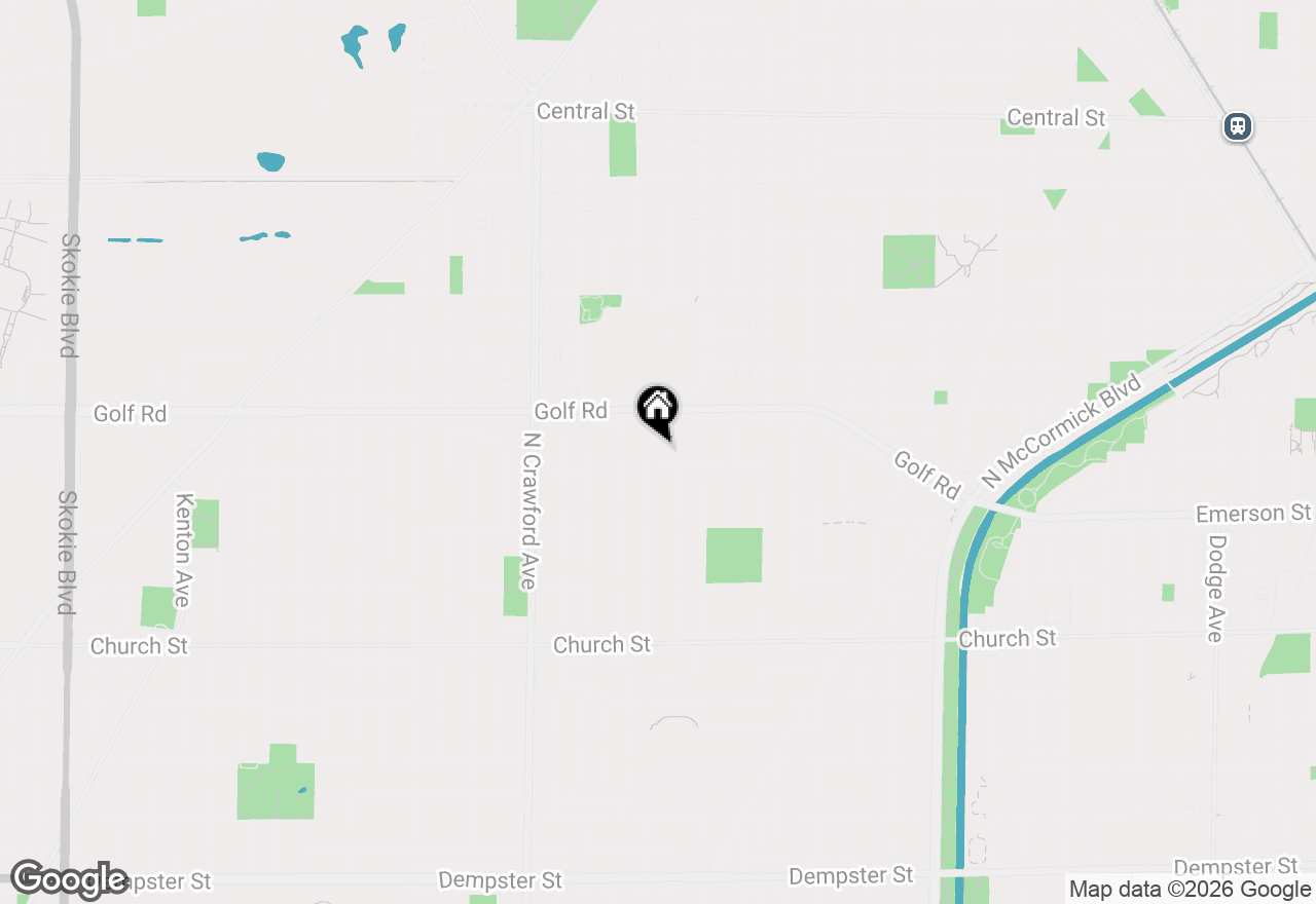 Map of 9515 Hamlin Avenue, Evanston, IL 60203