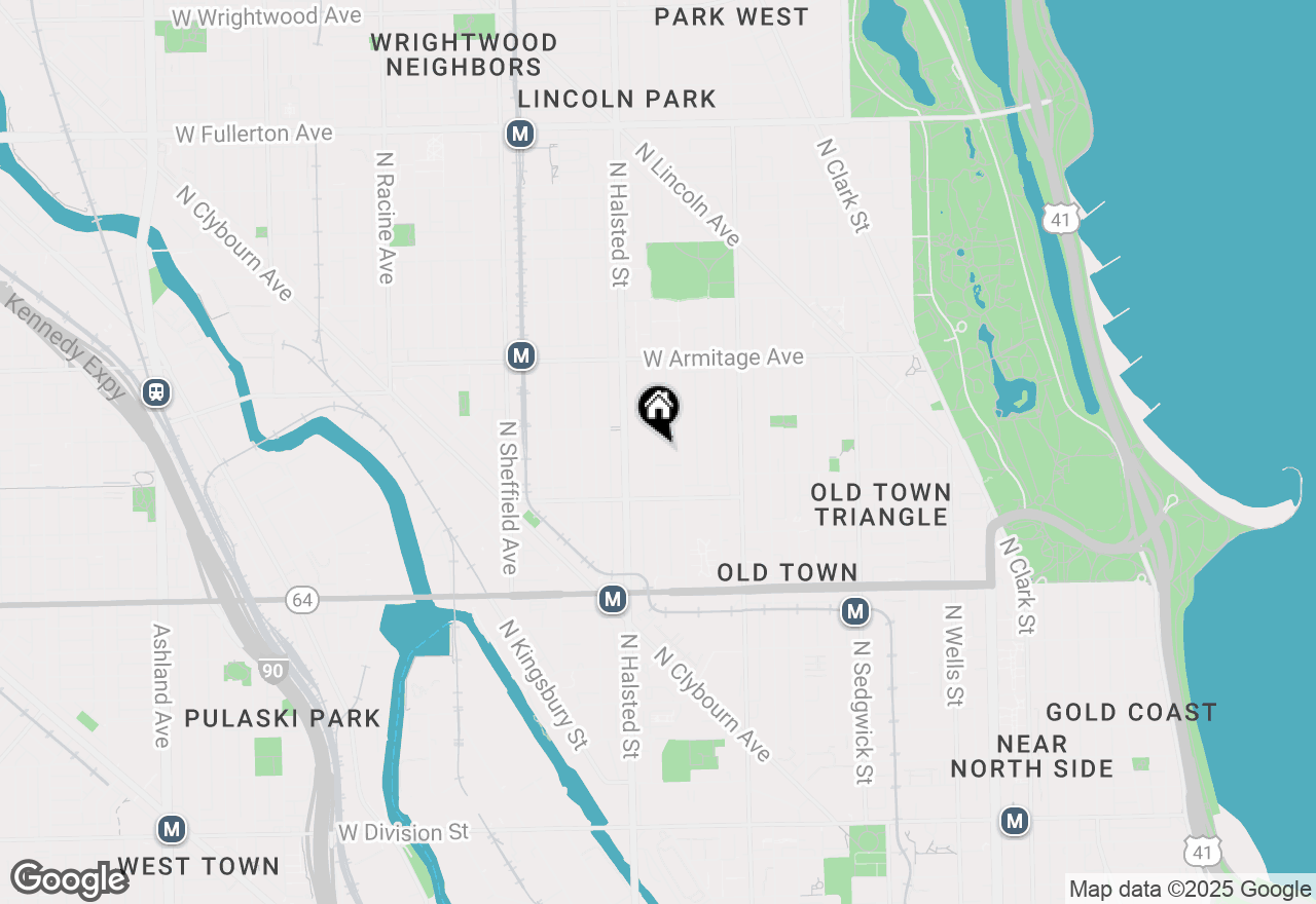 Map of 1853 N Burling Street, Chicago, IL 60614