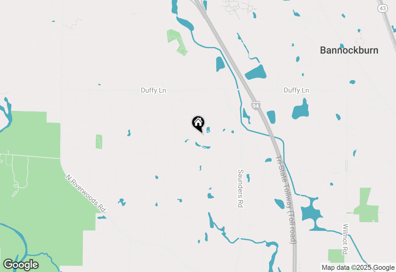 Map of 2377 W Course Drive, Riverwoods, IL 60015