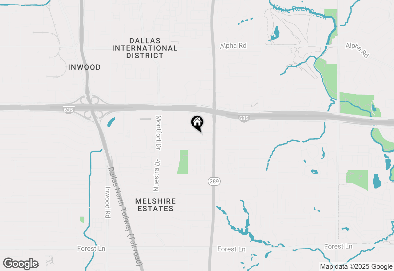 Map of 5833 Harvest Hill Road #2071, Dallas, TX 75230