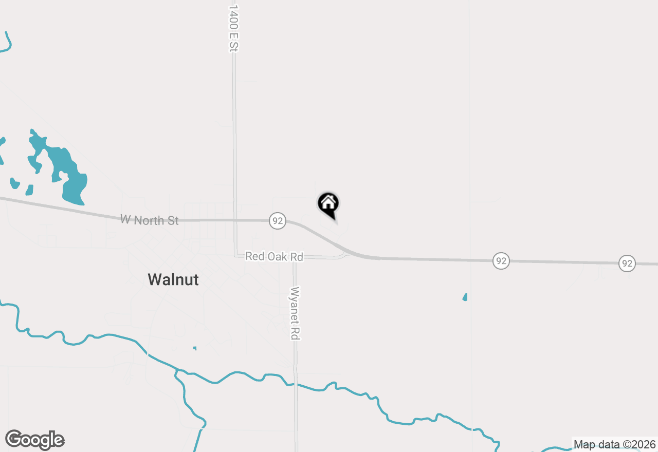 Map of 301 Centennial Circle Drive, Walnut, IL 61376