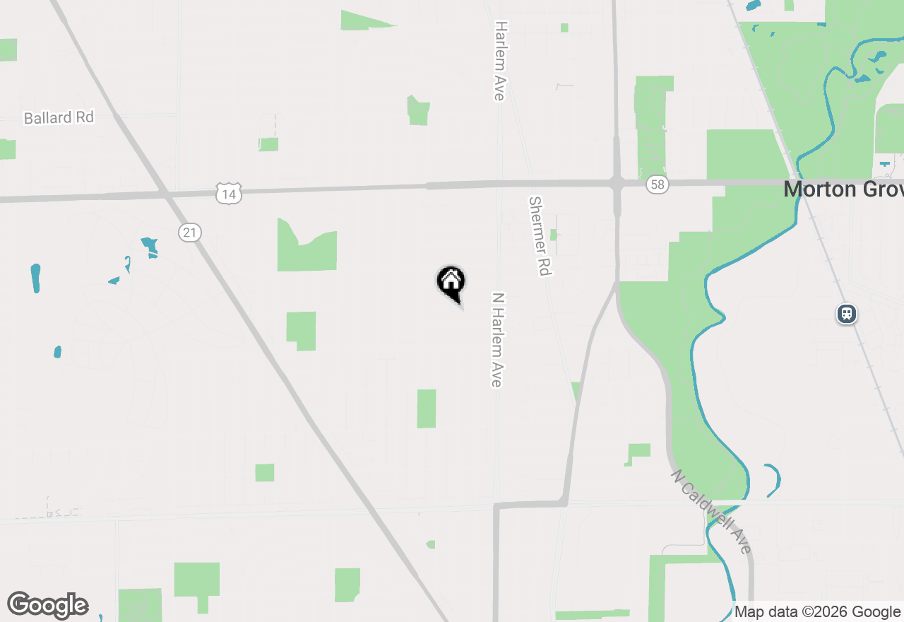 Map of 7313 W Lee Street, Niles, IL 60714