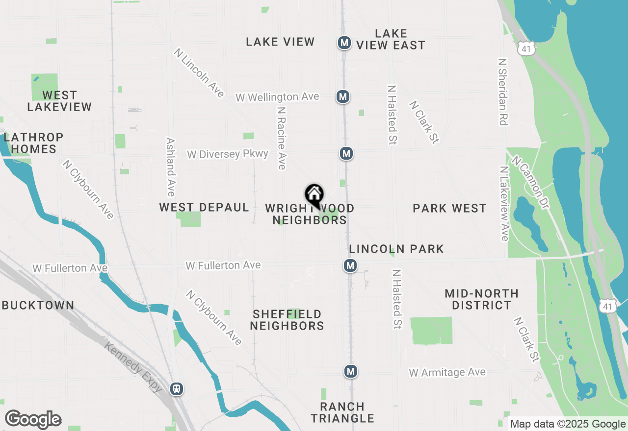 Map of 2545 N Seminary Avenue #3R, Chicago, IL 60614