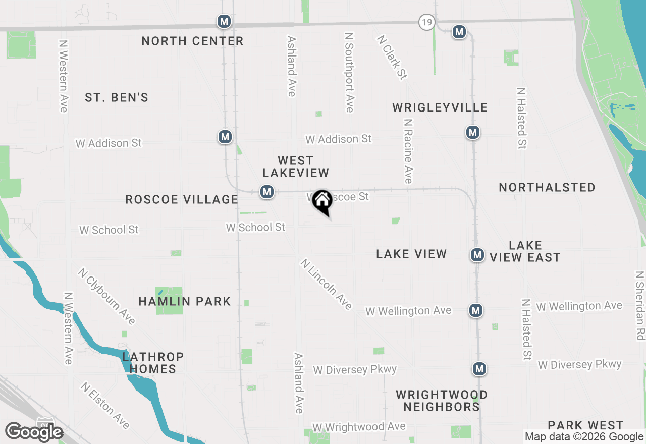 Map of 1500 W School Street #2, Chicago, IL 60657