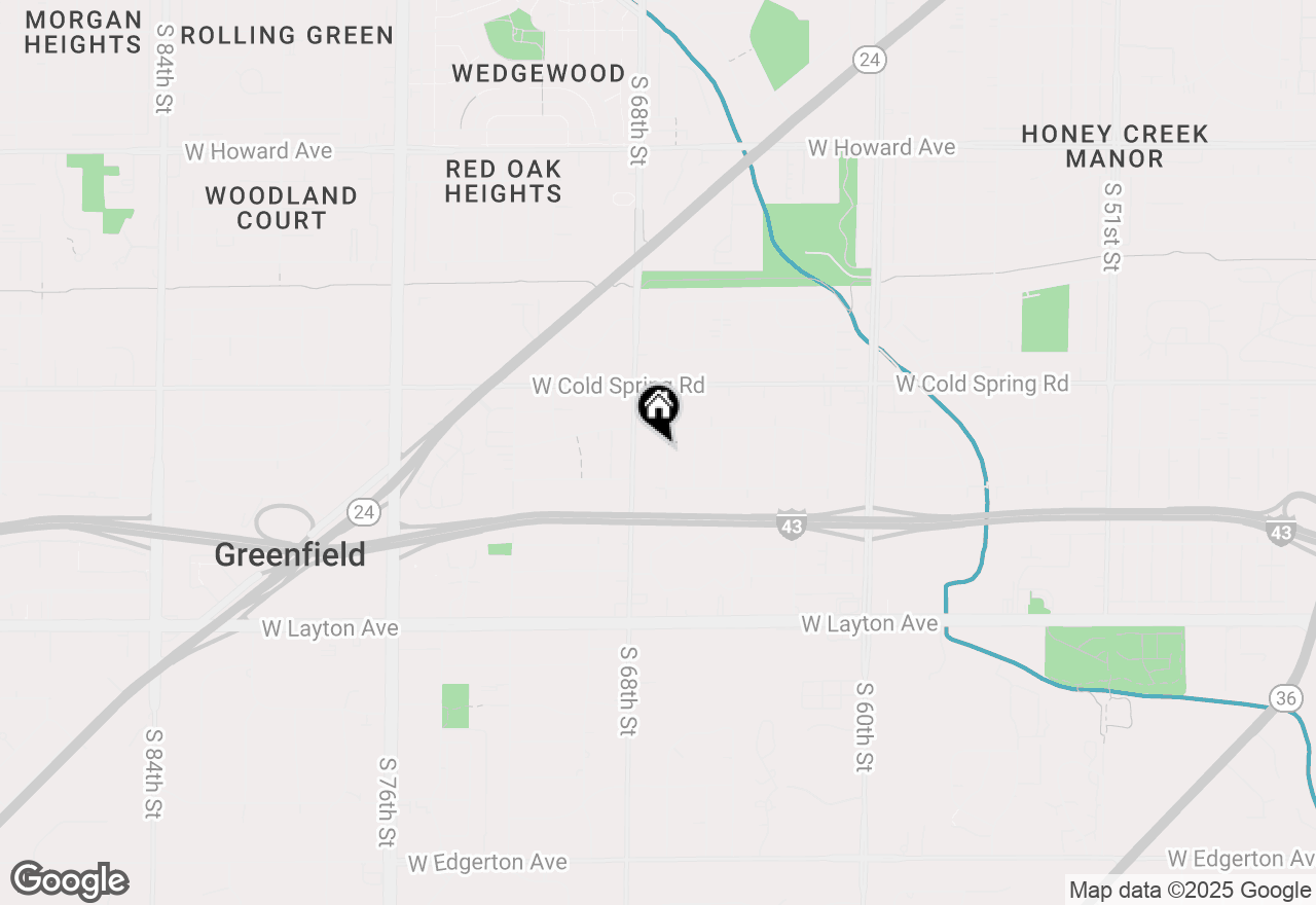 Map of 4431 S 67th St, Greenfield, WI 53220