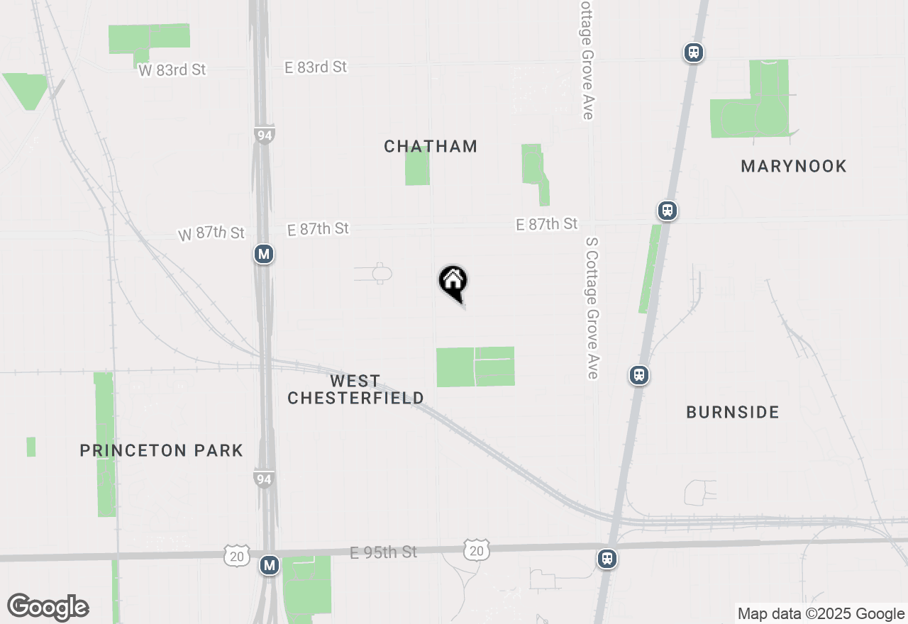 Map of 429 E 89th Street, Chicago, IL 60619