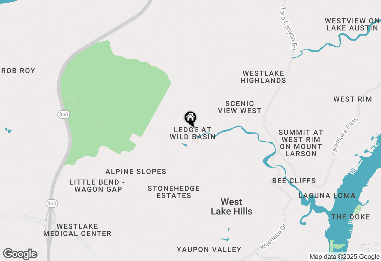 Map of 1120 Wild Basin Ledge, West Lake Hills, TX 78746