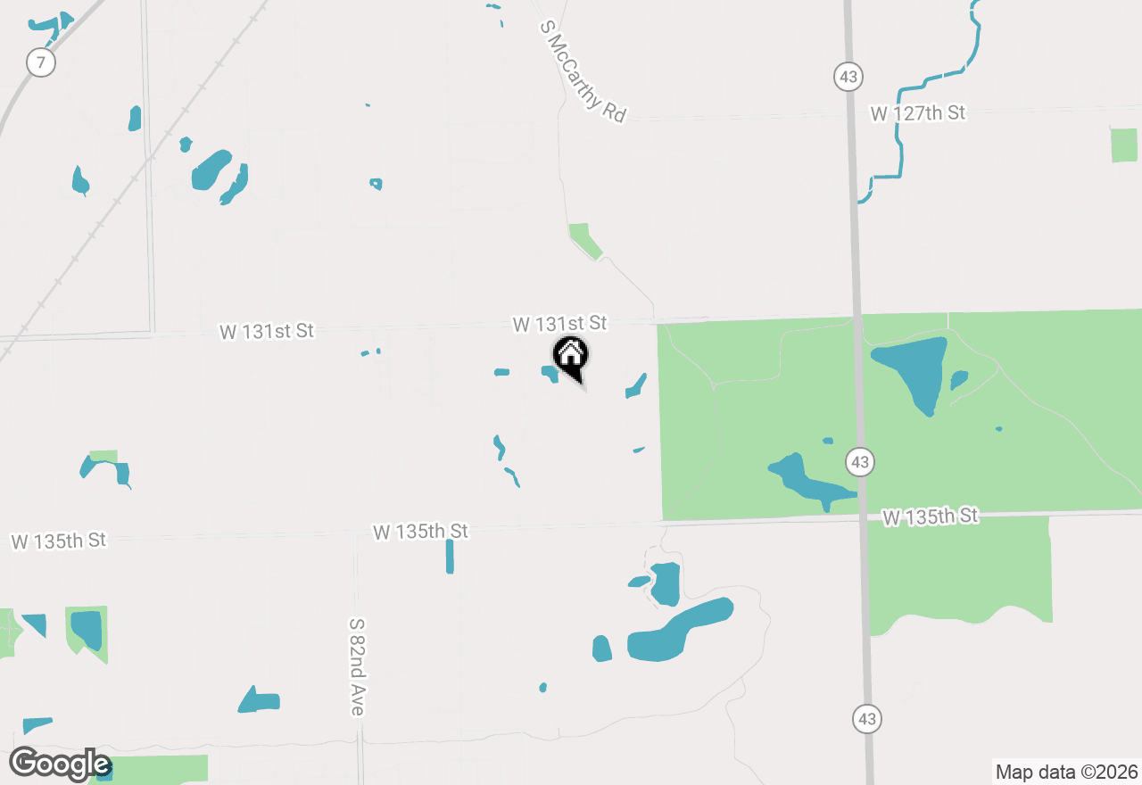 Map of 7800 W Foresthill Lane #108, Palos Heights, IL 60463