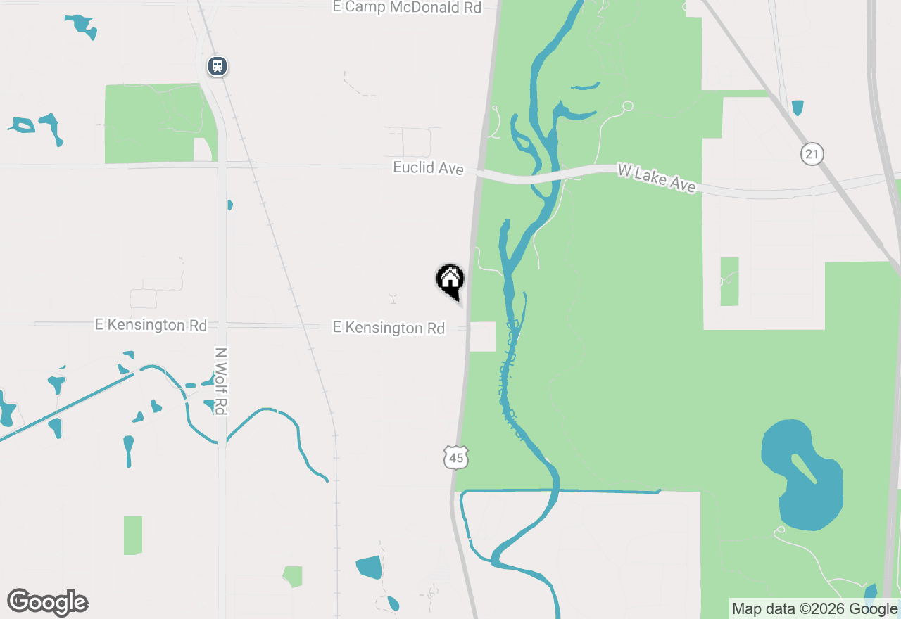 Map of 814 N River Road #3B, Mount Prospect, IL 60056