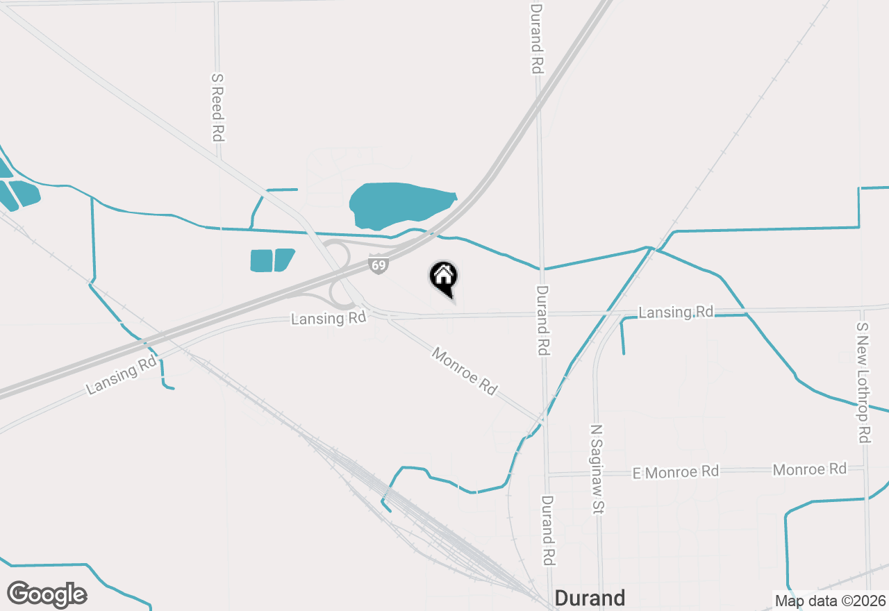 Map of 8755 E Lansing Road, Durand, MI 48429