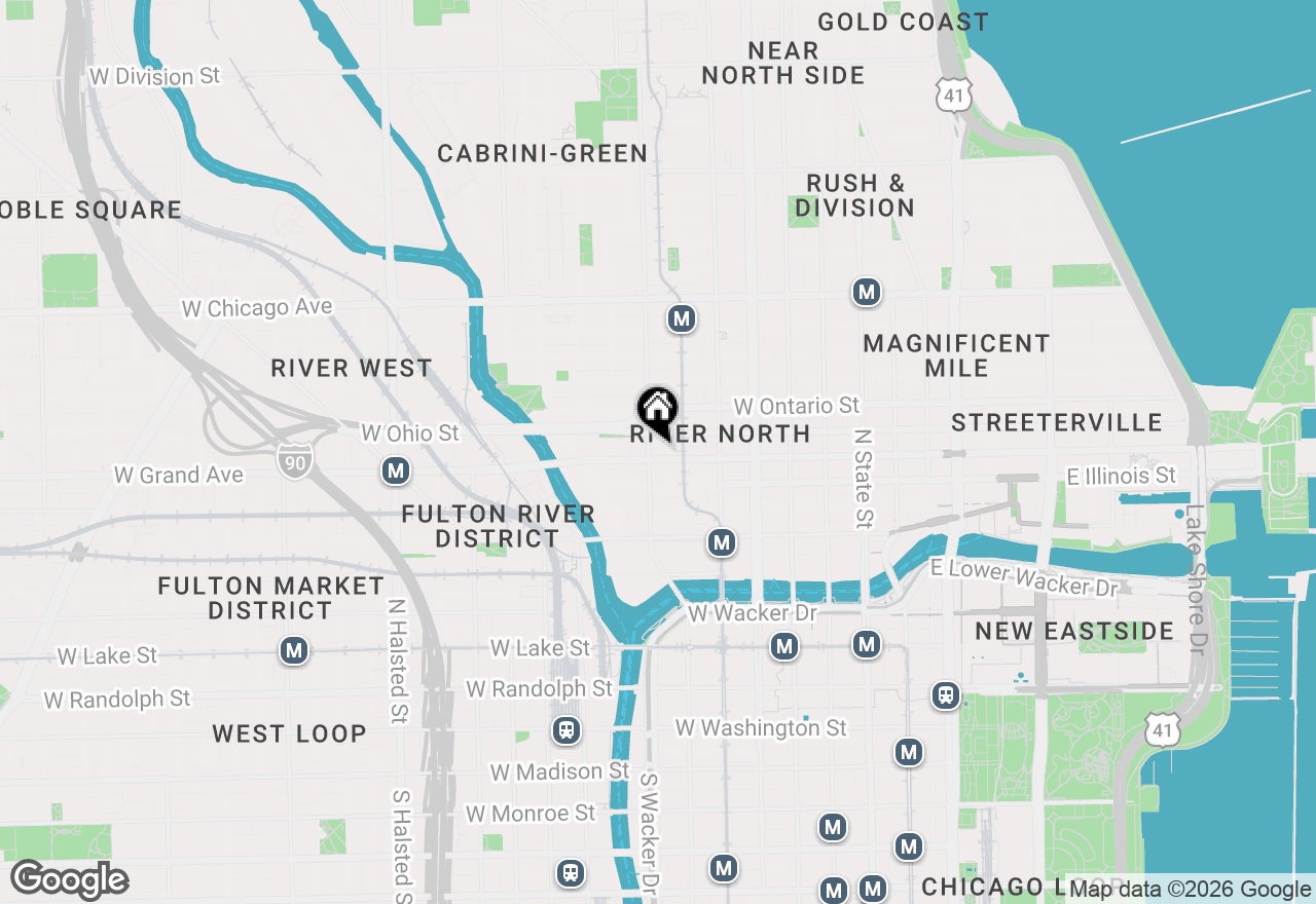 Map of 330 W Grand Avenue #1104, Chicago, IL 60654