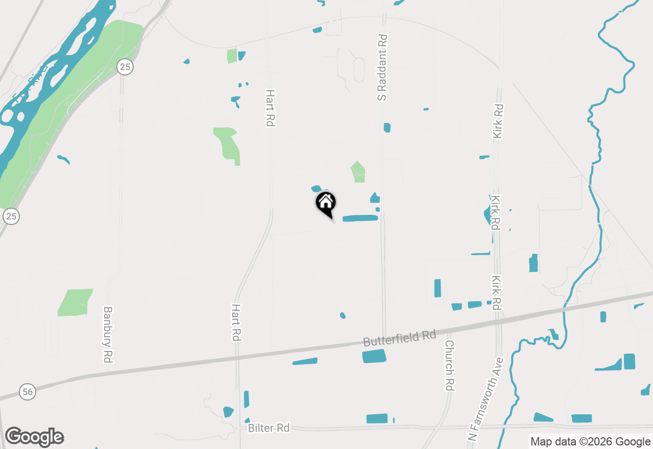 Map of 840 Napa Lane, Aurora, IL 60502