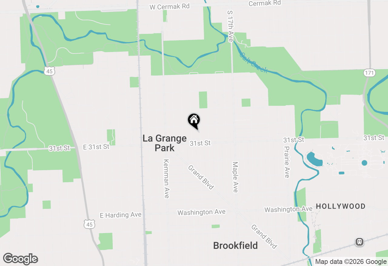 Map of 1127 Morgan Avenue, La Grange Park, IL 60526