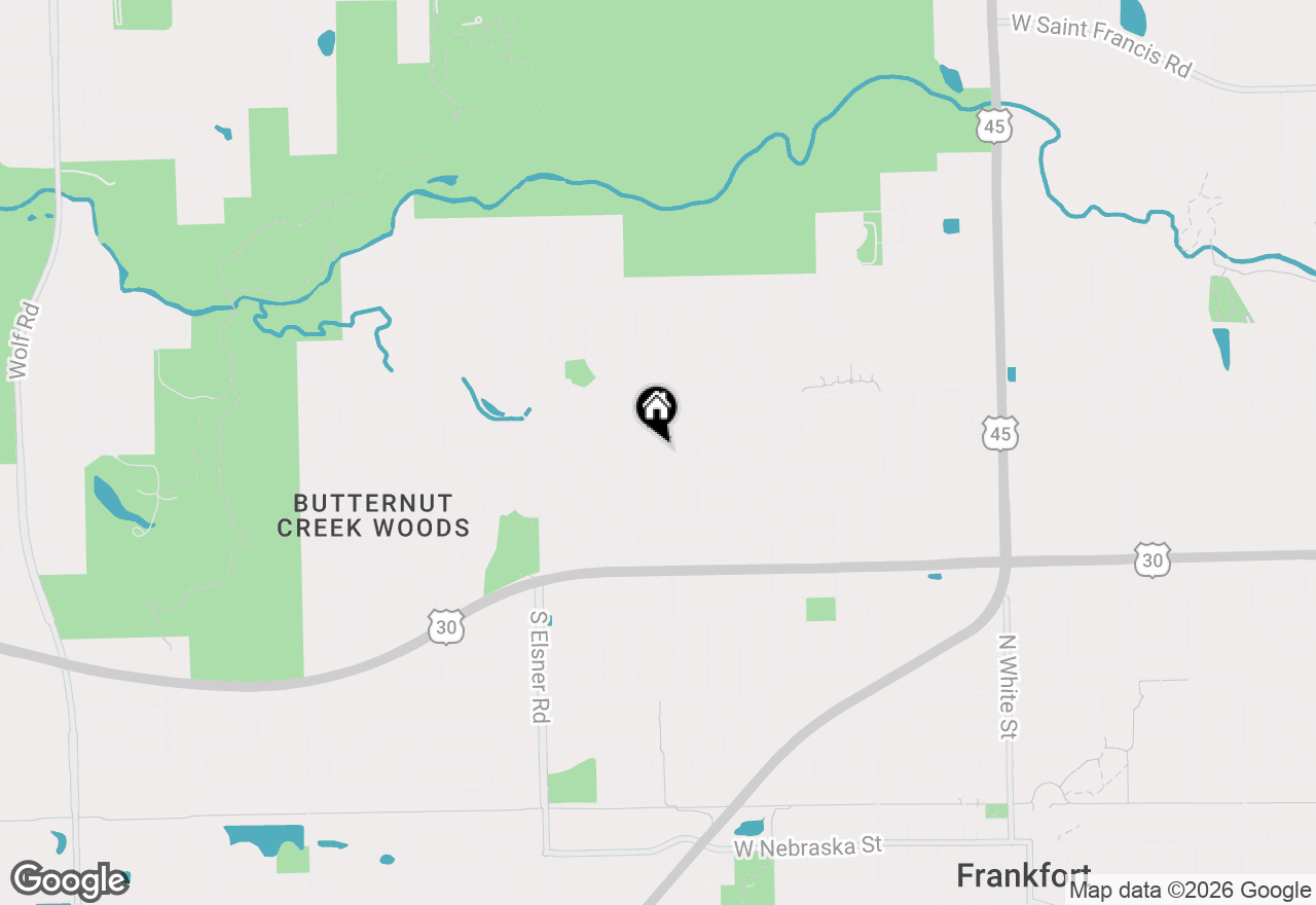 Map of 558 Birchwood Road, Frankfort, IL 60423